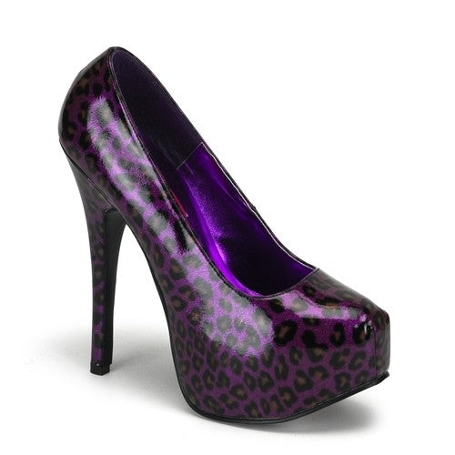 Plateau Pumps Glitter Leopardenoptik