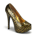 Plateau Pumps Glitter Leopardenoptik
