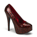 Plateau Pumps Glitter Leopardenoptik
