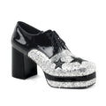 Plateau-Schuhe für Herren mit Glitzer