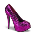Glitter High-Heel Plateau Pump