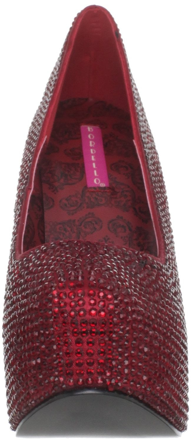 Luxus Plateau-Pumps aus Strass