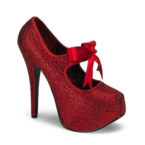 Luxus Plateau-Pumps aus Strass