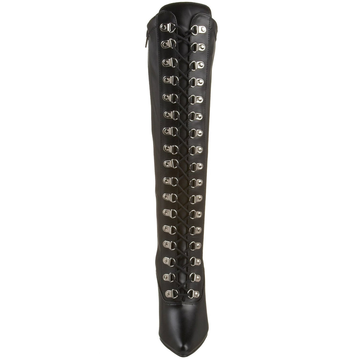 Stiefel aus Stretchlack mit Schnürung