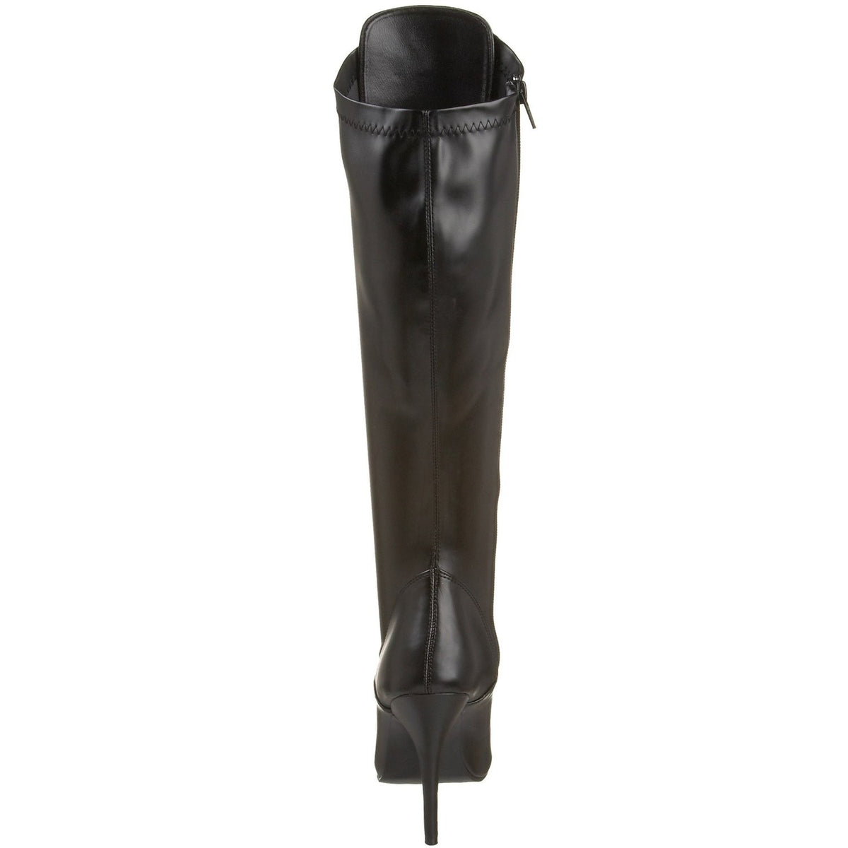 Stiefel aus Stretchlack mit Schnürung