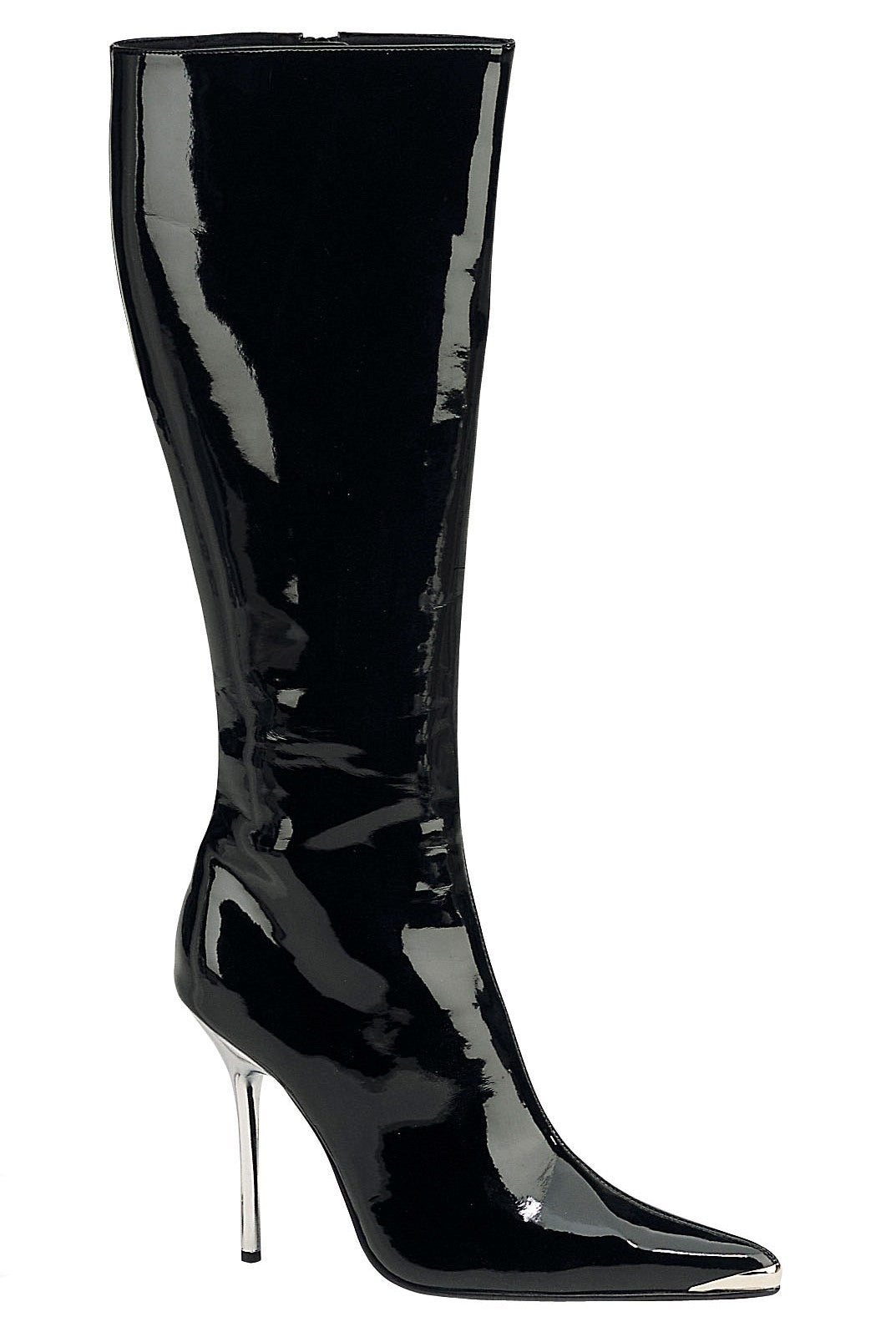 Hoher Stiefel mit Chrom-Absatz
