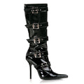 Lackstiefel mit Stiletto-Absatz
