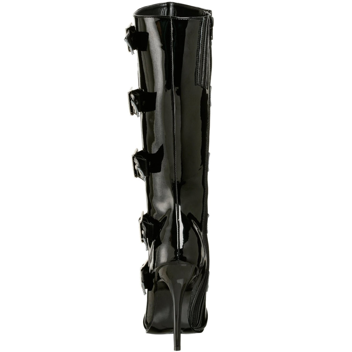 Lackstiefel mit Stiletto-Absatz