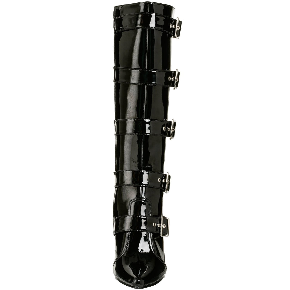 Lackstiefel mit Stiletto-Absatz