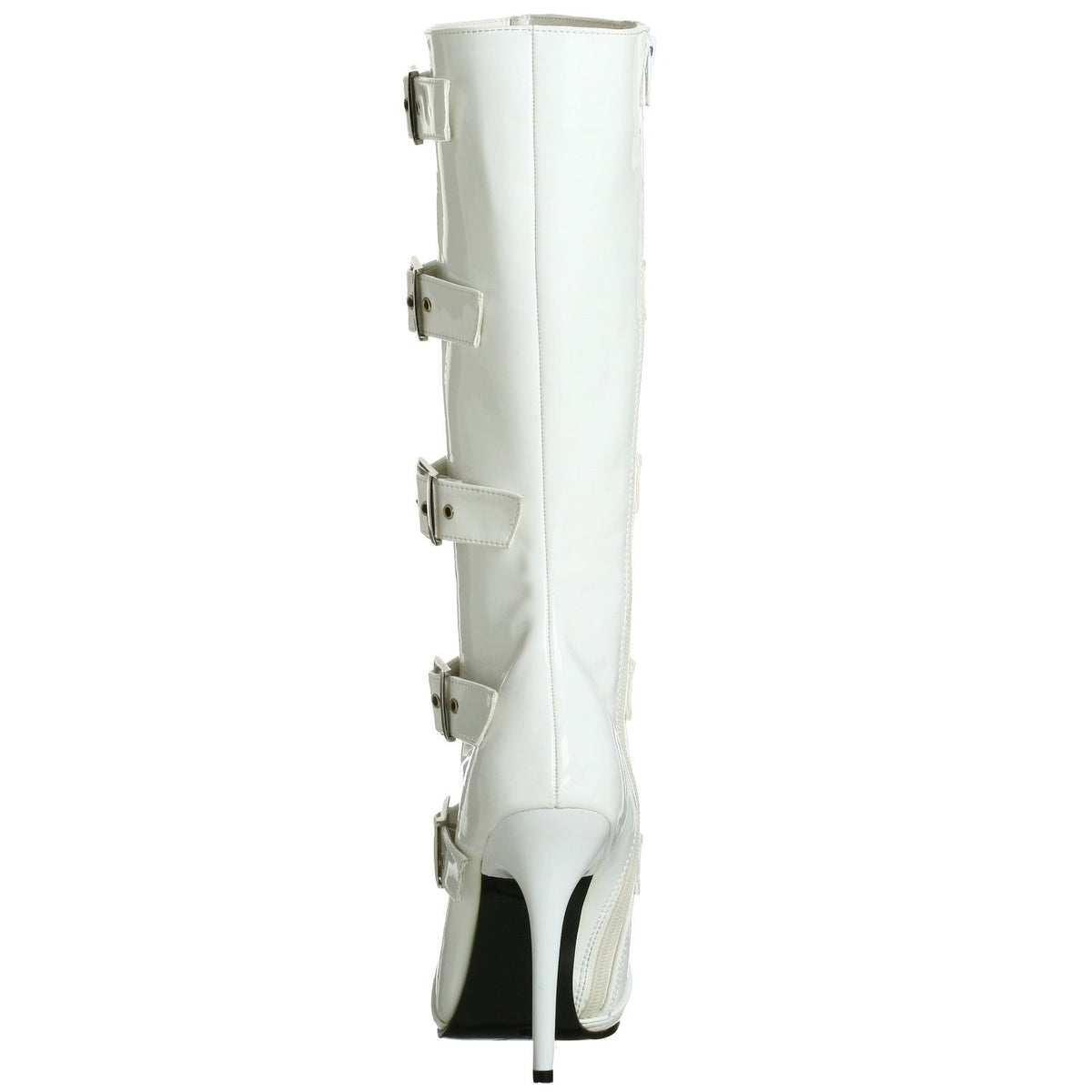 Lackstiefel mit Stiletto-Absatz