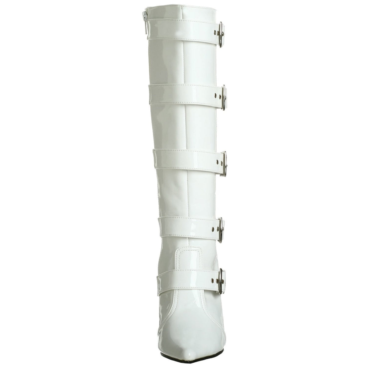 Lackstiefel mit Stiletto-Absatz