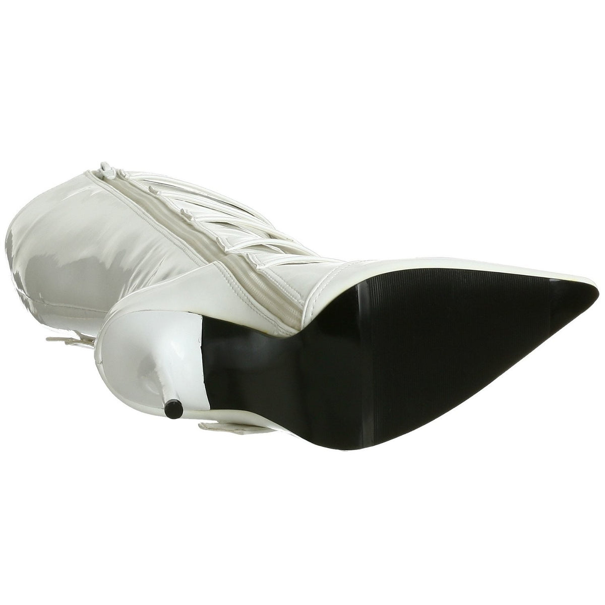 Lackstiefel mit Stiletto-Absatz
