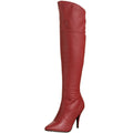 Leder Stiefel mit umklappbaren Stulpen