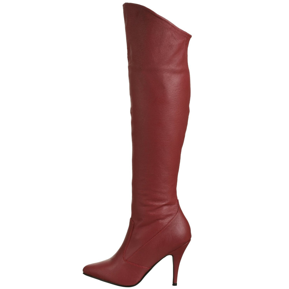 Leder Stiefel mit umklappbaren Stulpen