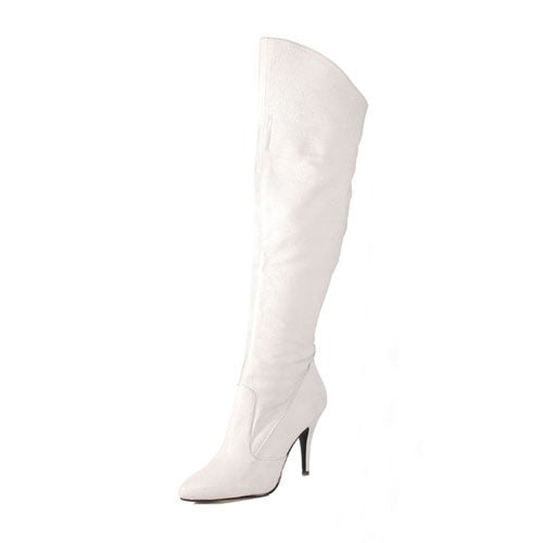 Leder Stiefel mit umklappbaren Stulpen