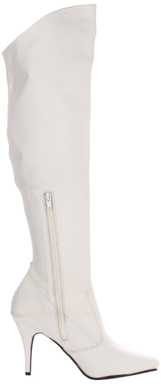Leder Stiefel mit umklappbaren Stulpen