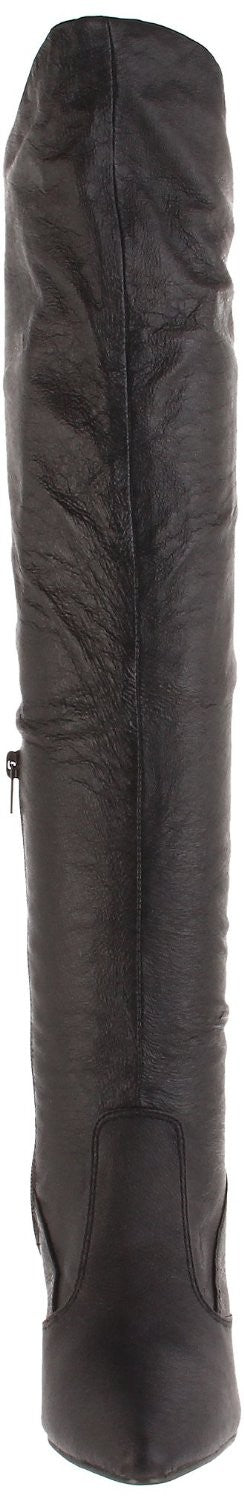 Leder Stiefel mit umklappbaren Stulpen
