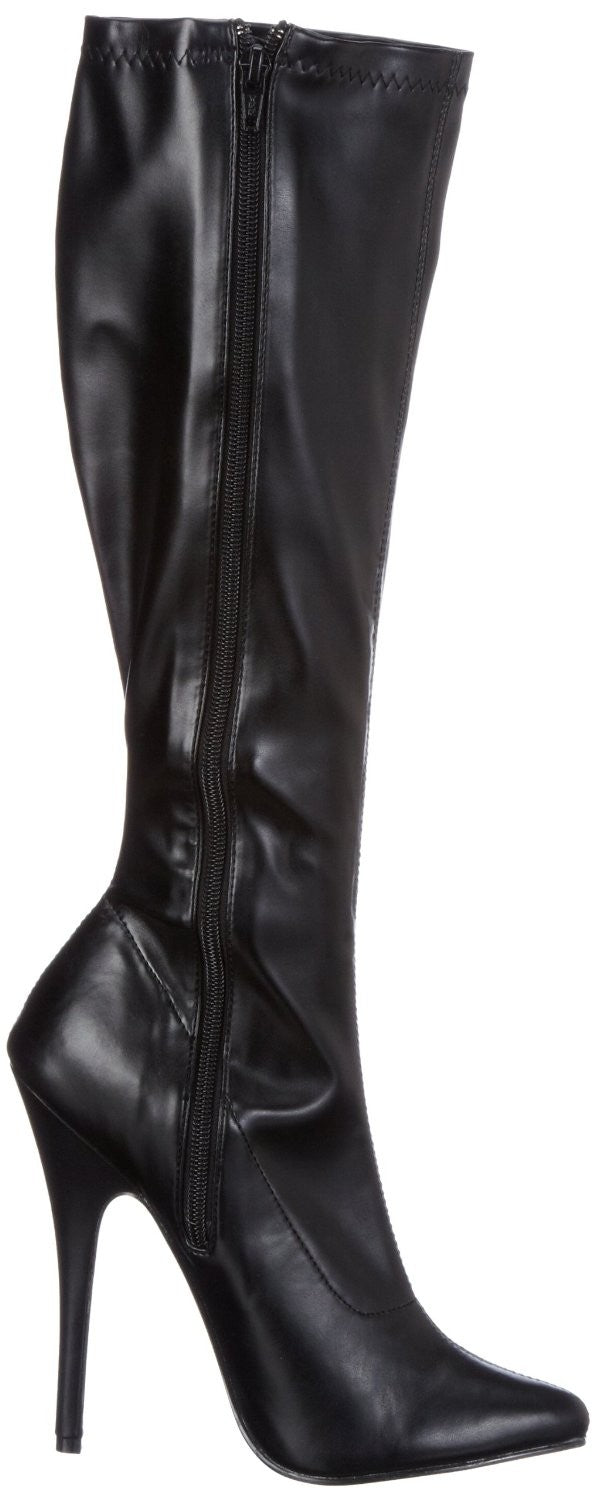 Kniehohe Kunstleder-Stiefel