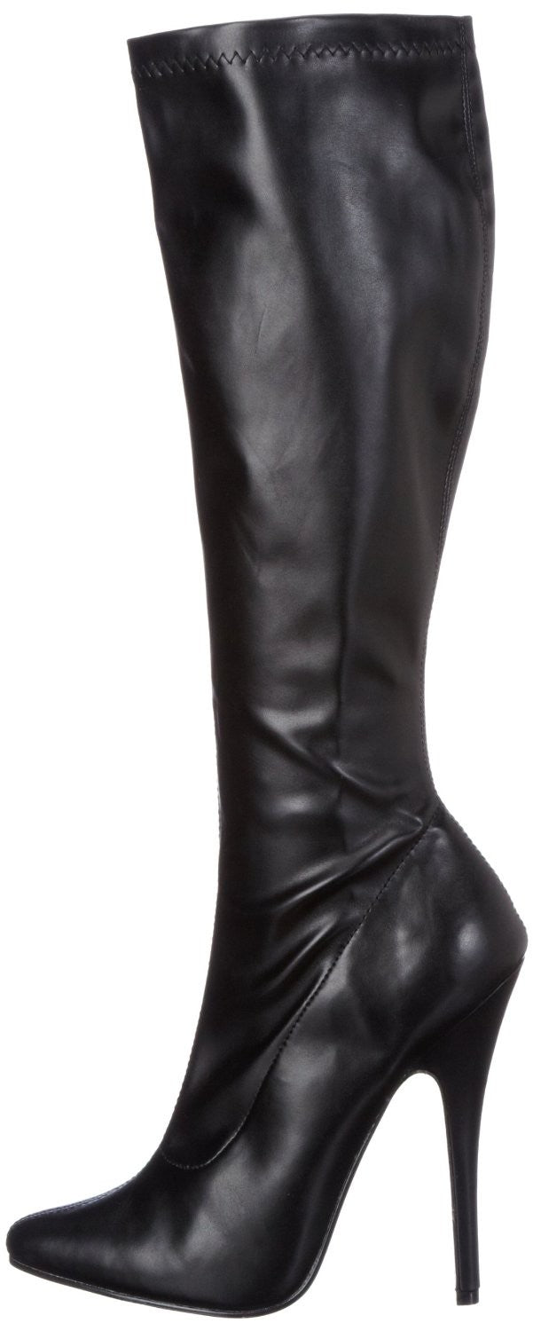 Kniehohe Kunstleder-Stiefel