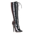Lack-Stiefel von Pleaser mit Schnürung