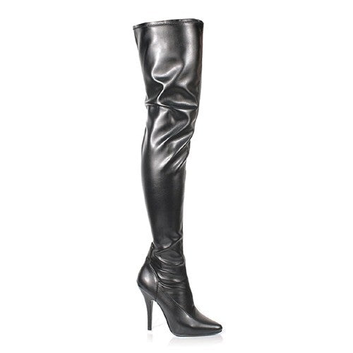 Overknee Stiefel aus Kunstleder
