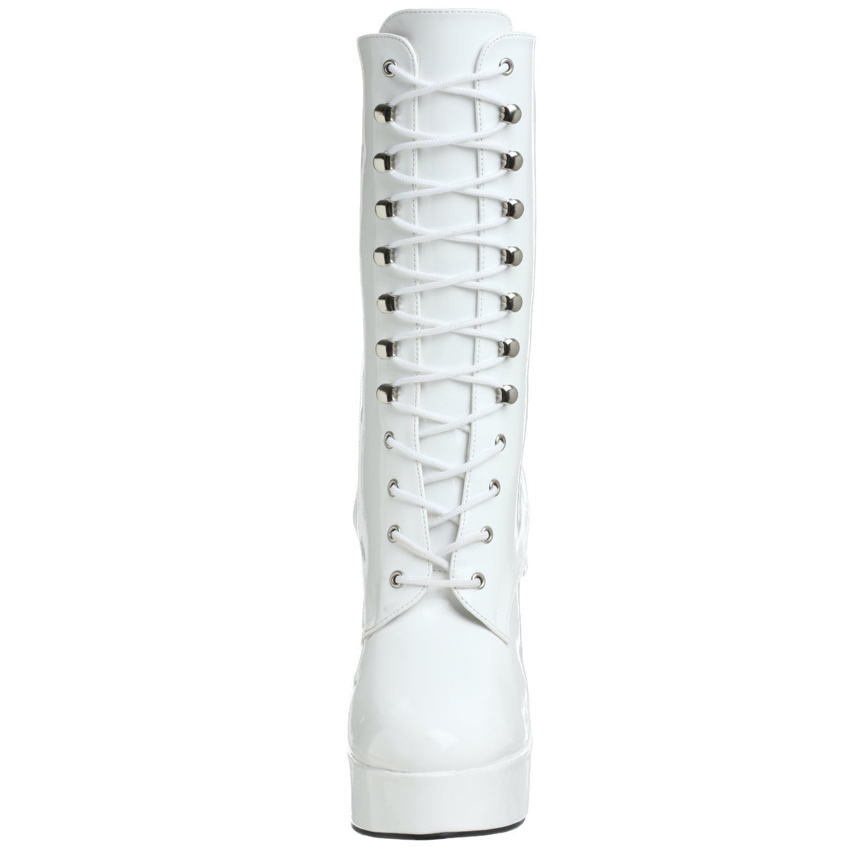 Lack Plateau Stiefeletten mit Schnürung