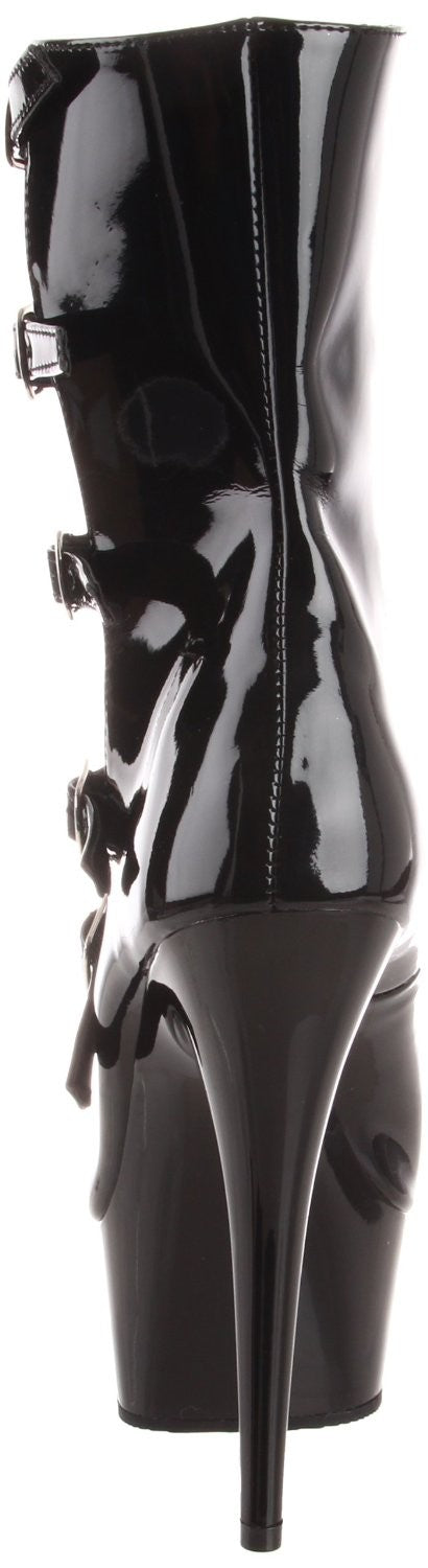 Lack Plateau Stiefeletten vorne offen