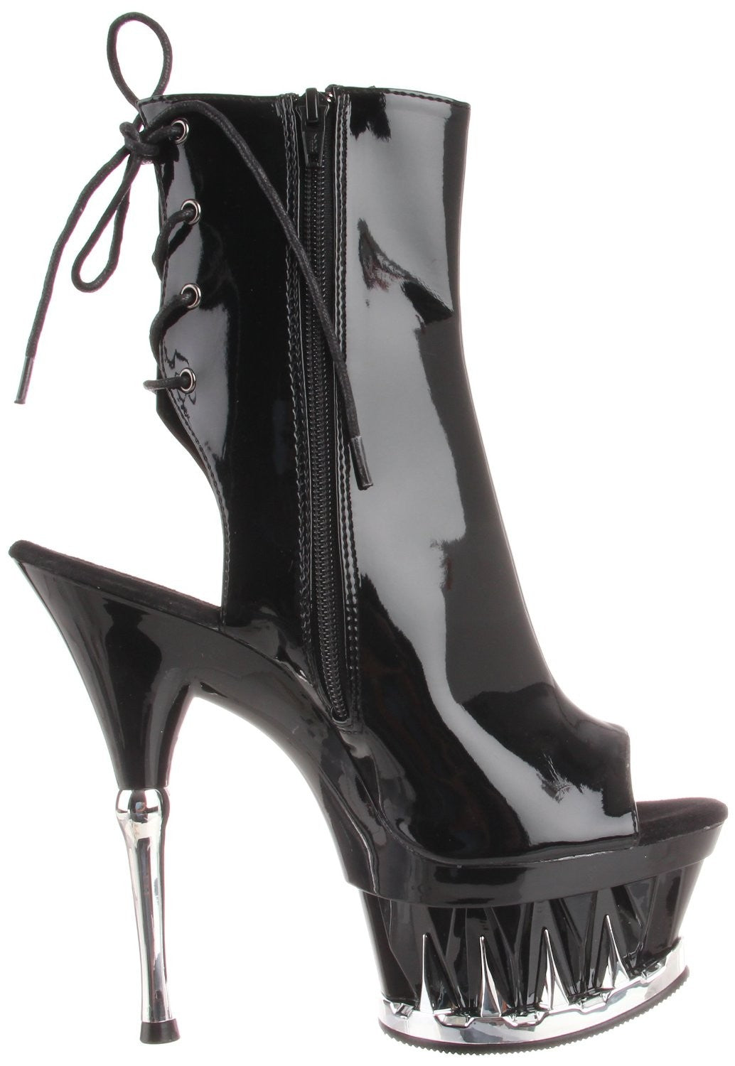 Plateau-Stiefelette mit Design-Sohle