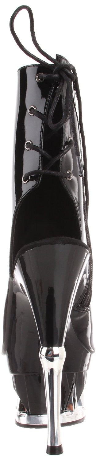 Plateau-Stiefelette mit Design-Sohle