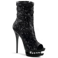 High-Heel Stiefelette aus Pailletten