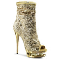 High-Heel Stiefelette aus Pailletten