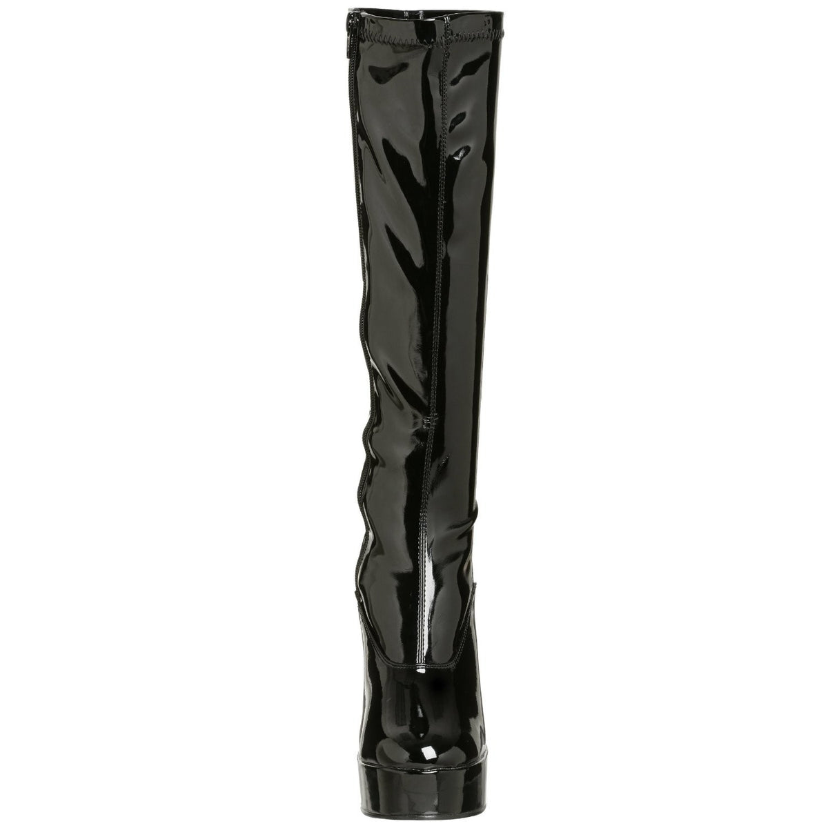 Stretchlack Plateau Stiefel