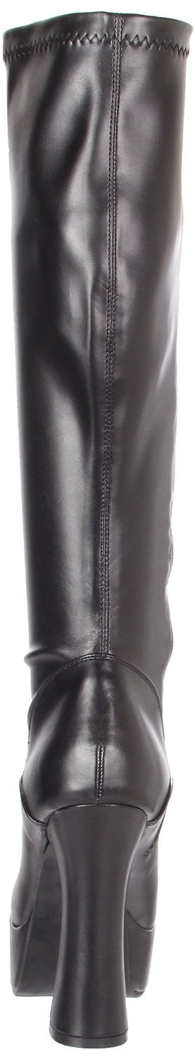 Stretch aus Kunstleder Plateau Stiefel