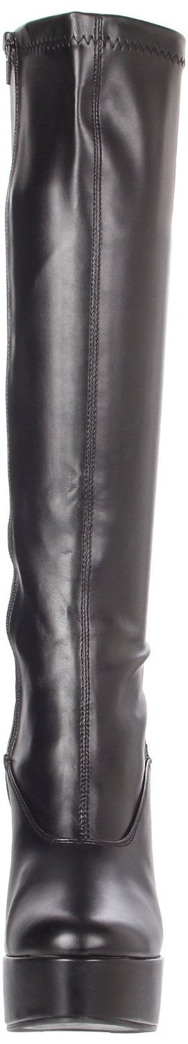 Stretch aus Kunstleder Plateau Stiefel