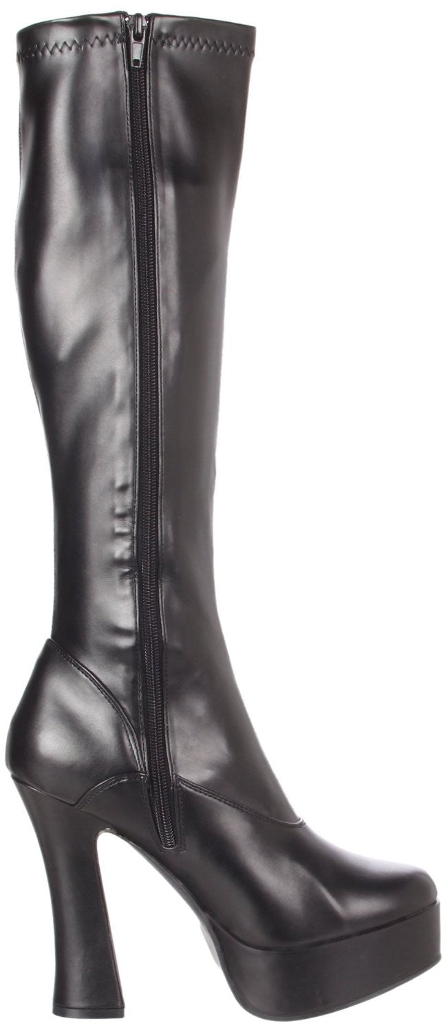 Stretch aus Kunstleder Plateau Stiefel