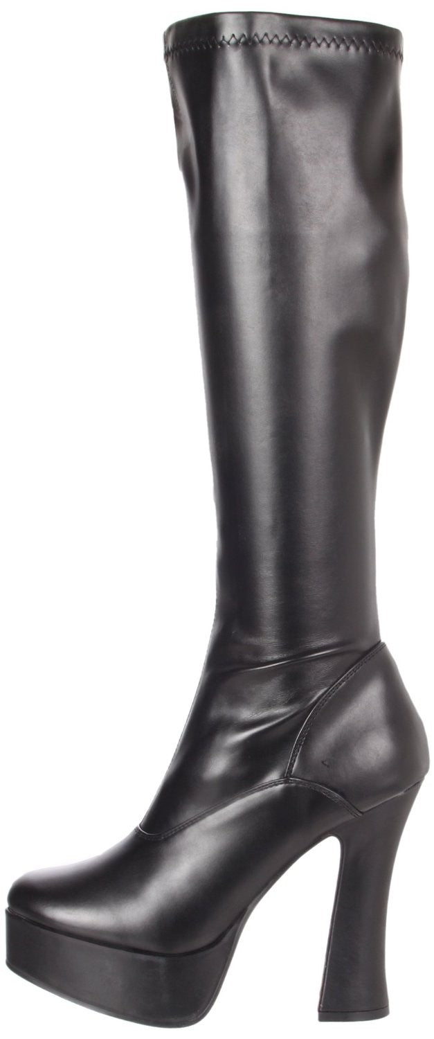 Stretch aus Kunstleder Plateau Stiefel