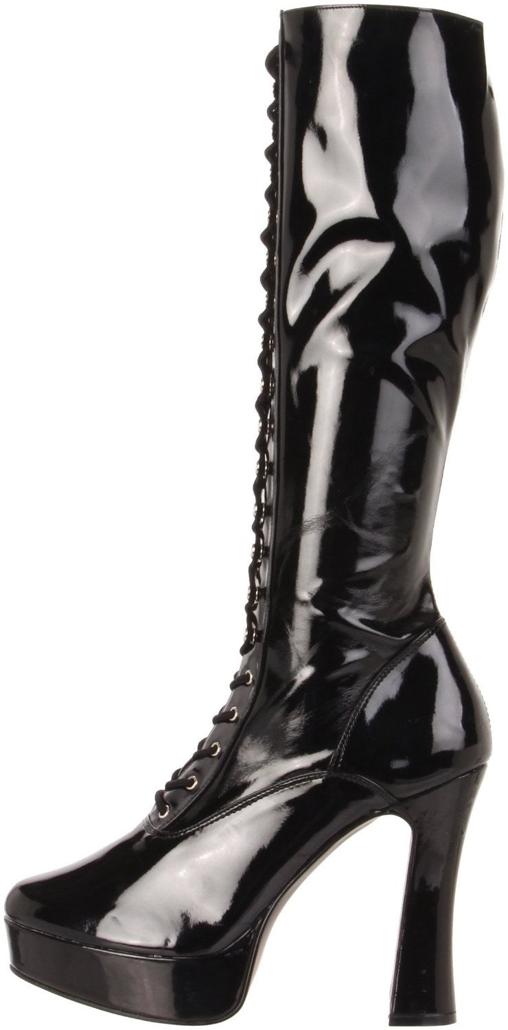 Plateaustiefel mit Frontschnürung