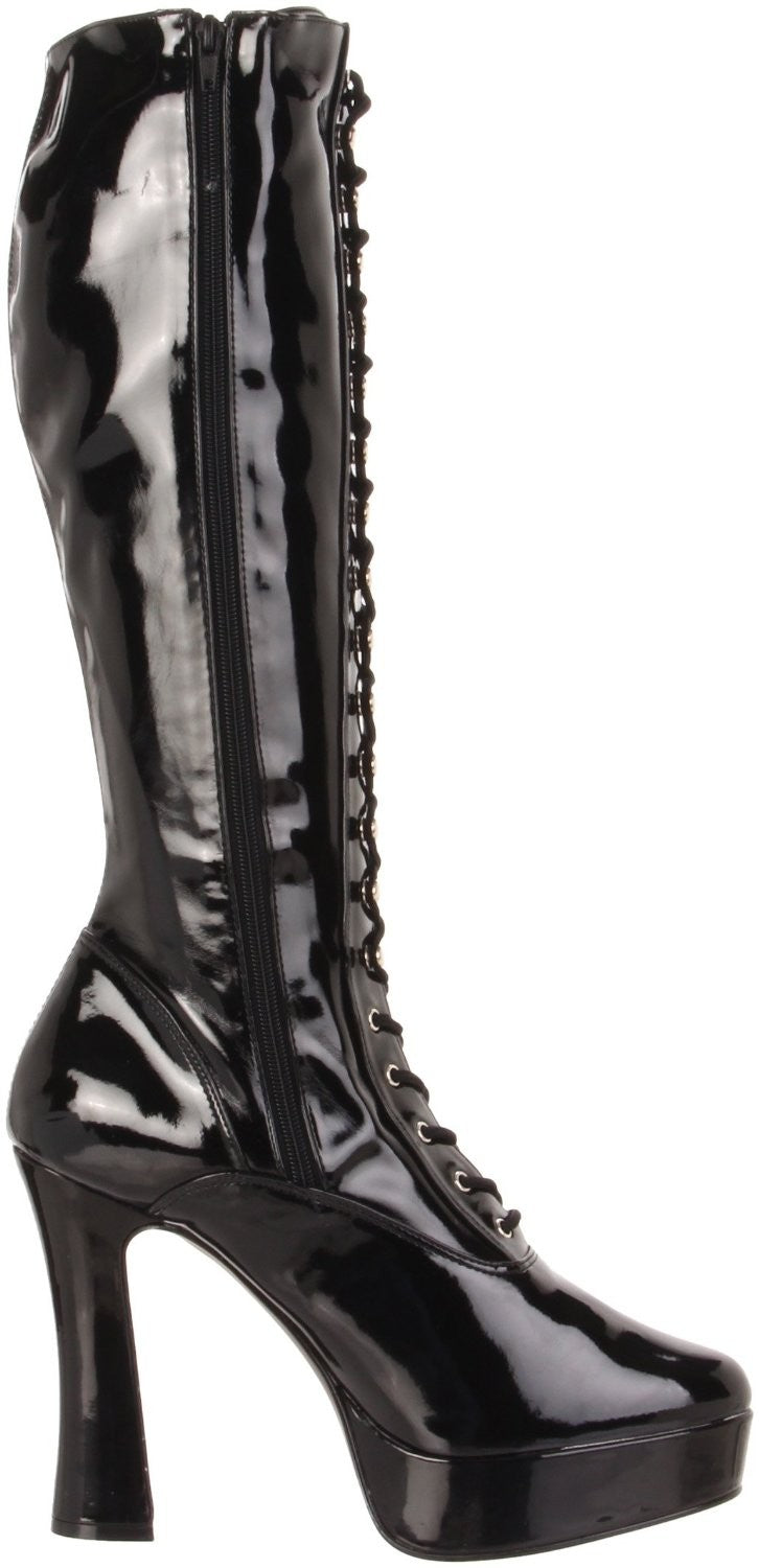 Plateaustiefel mit Frontschnürung