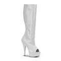 Sexy Plateau Lackstiefel von Pleaser mit offenen Zehen