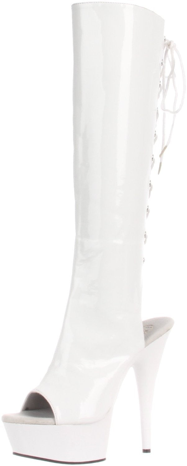 Sexy Plateau Kniestiefel von Pleaser