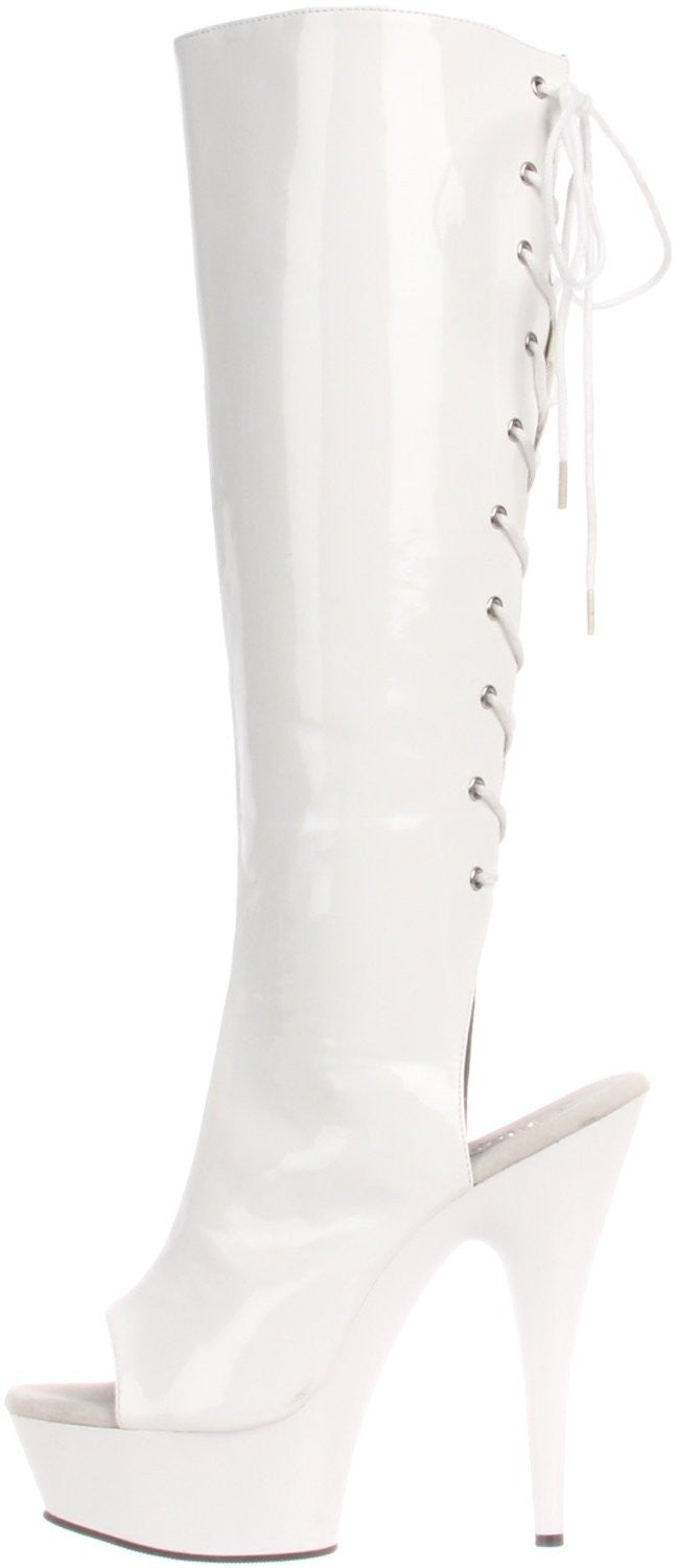 Sexy Plateau Kniestiefel von Pleaser