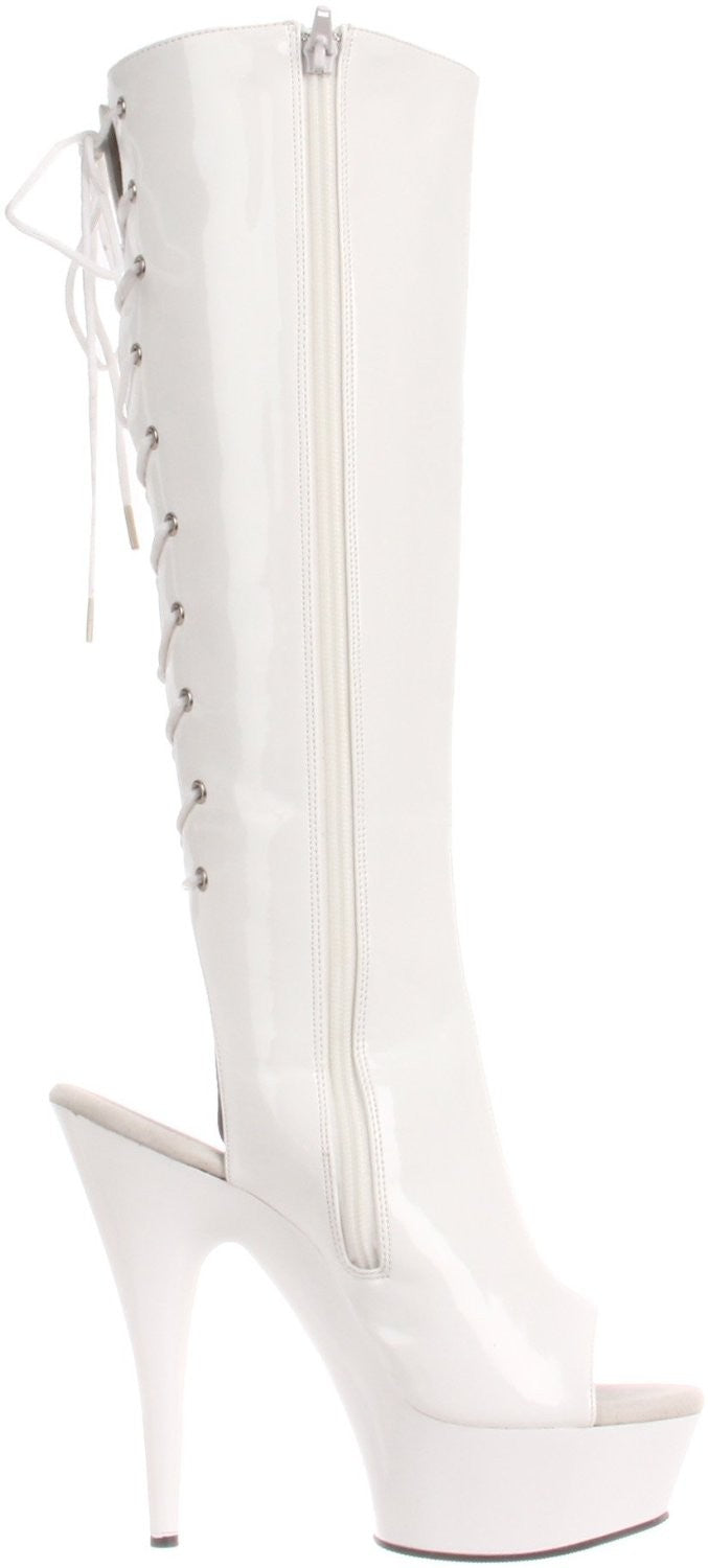 Sexy Plateau Kniestiefel von Pleaser