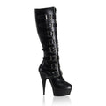 Sexy Schnallen-Stiefel von Pleaser aus Kunstleder