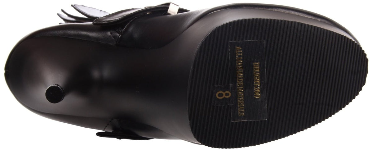 Sexy Schnallen-Stiefel von Pleaser aus Kunstleder
