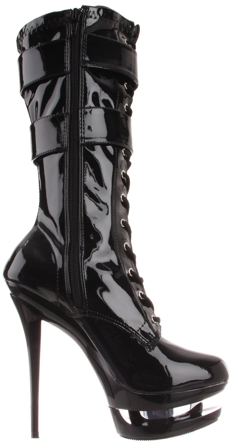 Sexy Pleaser Double-Plattform Lackstiefel