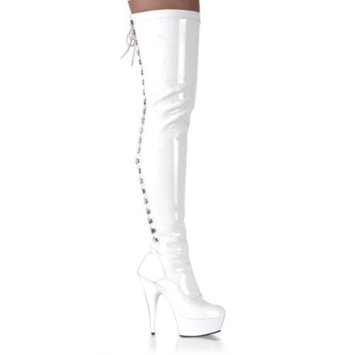 Pleaser Sexy High Heel Plateau Domina Overkneestiefel