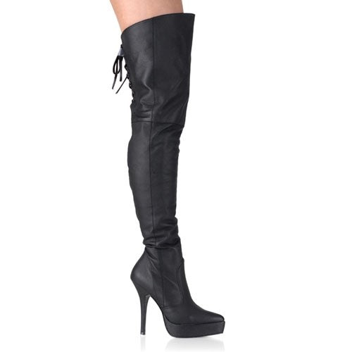 Pleaser Leder Overknee-Stiefel