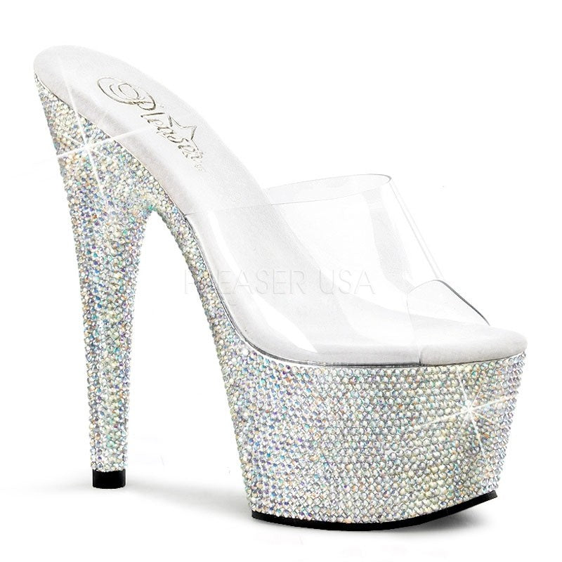 Strass Pantoletten 18 cm