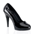 Schlichte Pleaser Lackpumps mit Miniplateausohle