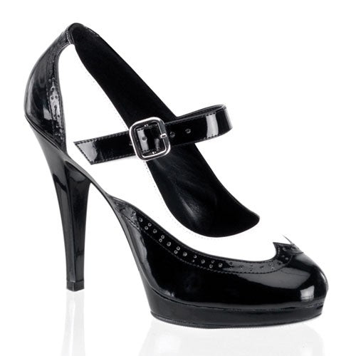 Pleaser Lackpumps mit Miniplateausohle